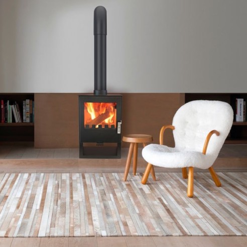 Камина на дърва 5 kW Mouse K5S1 ALAZ ➤ топ цена ➤ dshome.bg