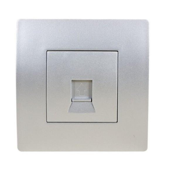 Контакт за компютър Basic сребристосив ELMARK - 1