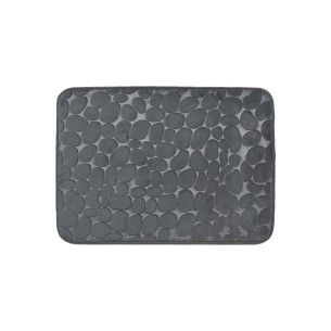 Постелка за баня 50x70 см - с мемори пяна - сива - INTER CERAMIC ➤ топ цена ➤ dshome.bg
