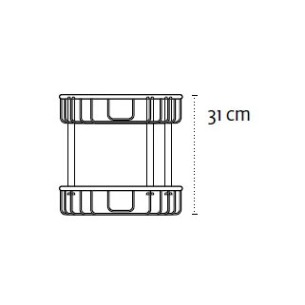 Двойна етажерка с две дълбоки кошнички KAPITAN ➤ топ цена ➤ dshome.bg 2
