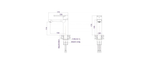 Смесител за баня Ясмина ICF 1008866 INTER CERAMIC ➤ топ цена ➤ dshome.bg