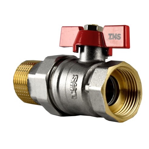 Сферичен кран с холендър със салников механизъм 1/2" THS THERMOSTYLE ➤ топ цена ➤ dshome.bg