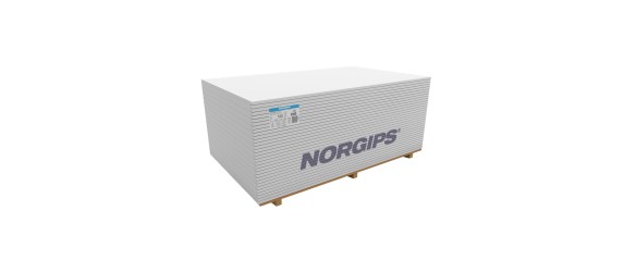 Гипсокартонена плоскост 12.5x1200x2000мм влагоустойчива NORGIPS (цена на кв. м) ➤ топ цена ➤ dshome.bg