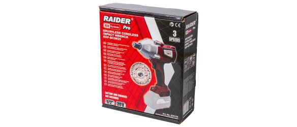 Ударен гайковерт 1/2" 1100 W 450 Nm RD-EIW04 Raider ➤ топ цена ➤ dshome.bg