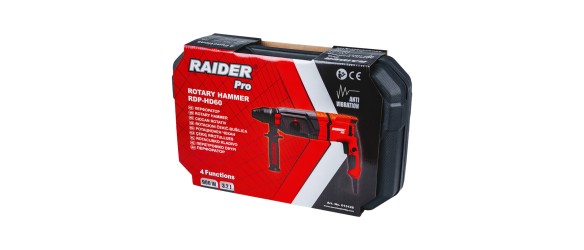 Перфоратор с 4 функции 1050 W 30 мм RD-HD51 RAIDER ➤ топ цена ➤ dshome.bg