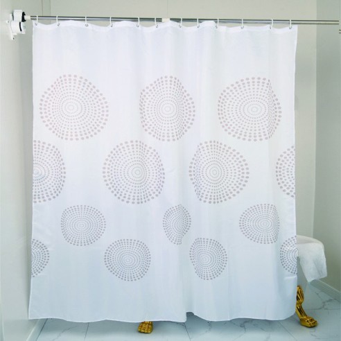 Душ завеса за баня 180x200 см Лейла бяла INTER CERAMIC ➤ топ цена ➤ dshome.bg