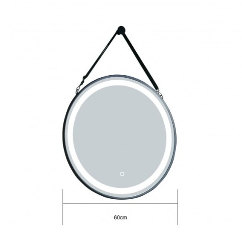 Огледало за баня с LED осветление ф60 см Аблена INTER CERAMIC ➤ топ цена ➤ dshome.bg