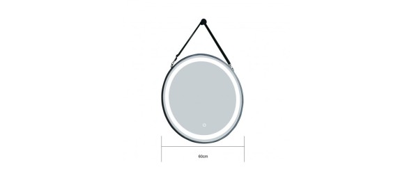 Огледало за баня Аблена с LED осветление ф60см INTER CERAMIC ➤ топ цена ➤ dshome.bg