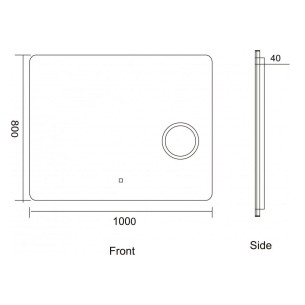 Огледало за баня с вградено осветление ICL 1817 INTER CERAMIC ➤ топ цена ➤ dshome.bg 2