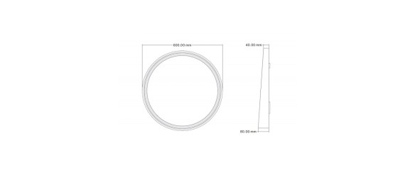 Oгледало за баня ∅60 см ICM 1028/60 INTER CERAMIC ➤ топ цена ➤ dshome.bg