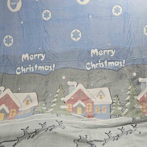 Одеяло 200x230 см Снежна Коледа ➤ топ цена ➤ dshome.bg