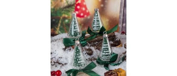 Светеща коледна топка Зимна картина ➤ топ цена ➤ dshome.bg