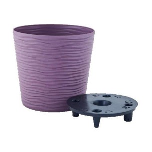 Саксия с дренаж Ø16 см лилава Фюжън ➤ топ цена ➤ dshome.bg
