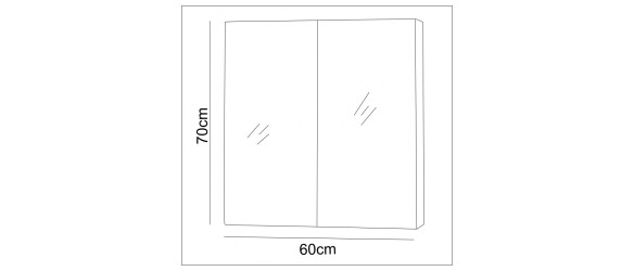 Огледален шкаф за баня ICMC 7046 UP /7013 INTER CERAMIC Огледален шкаф за баня ICMC 7046 UP /7013 INTER CERAMIC