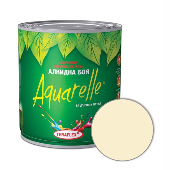 Алкидна боя Aquarelle слонова кост 0,6л TERAFLEX - 1