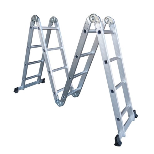 Трираменна алуминиева стълба 3x14 150 кг S and K ➤ топ цена ➤ dshome.bg