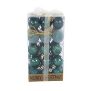 Коледни топки Ø6 см златисти и с райе 6 бр. ➤ топ цена ➤ dshome.bg