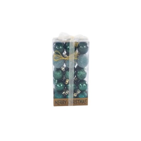 Коледни топки Ø6 см златисти и с райе 6 бр. ➤ топ цена ➤ dshome.bg