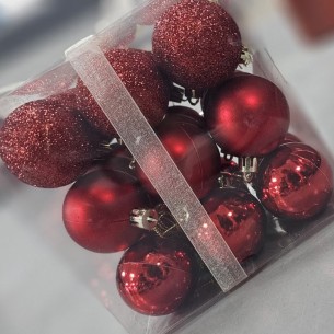 Коледни топки Ø6 см златисти и с райе 6 бр. ➤ топ цена ➤ dshome.bg 2