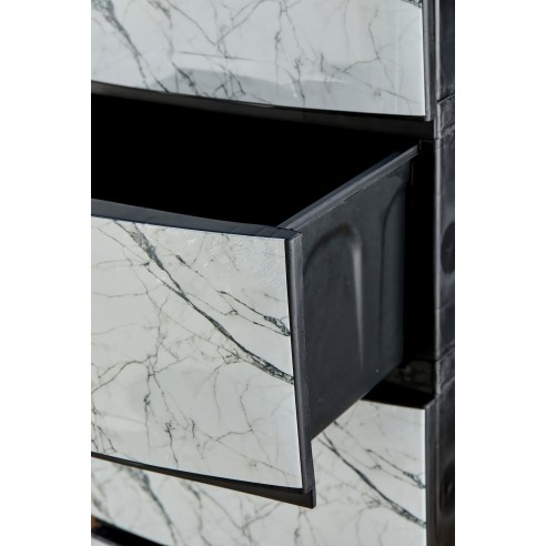 Шкаф декор Бял мрамор 35/45/90 см HAVAN ➤ топ цена ➤ dshome.bg