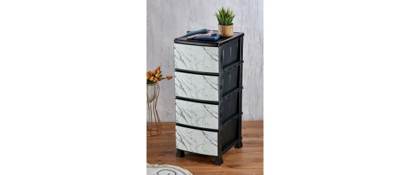 Шкаф декор Бял мрамор 35/45/90 см HAVAN