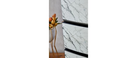 Шкаф декор Бял мрамор 35/45/90 см HAVAN