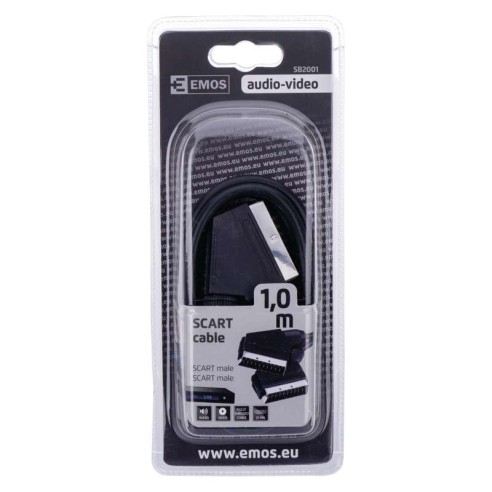 Kабел SCART/SCART 1 м SB2001 EMOS ➤ топ цена ➤ dshome.bg