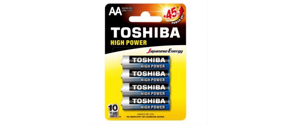Батерии TOSHIBA R6 K 1.5V AA - 4бр. ➤ топ цена ➤ dshome.bg