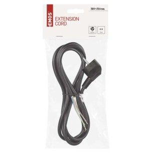 Захранващ кабел за техника 2 м / 3x1.0 мм² черен EMOS