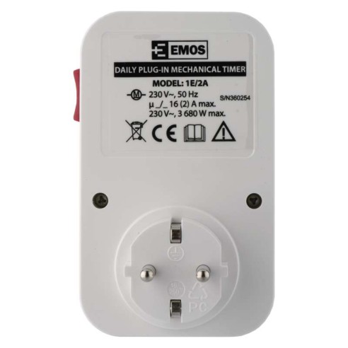 Механичен таймер P5522 EMOS ➤ топ цена ➤ dshome.bg