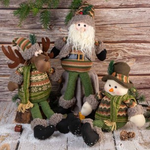 Декоративен Дядо Коледа 62x26x12 см 2