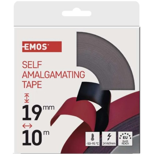 Самовулканизираща се лента 19 мм / 10 м F51912 EMOS ➤ топ цена ➤ dshome.bg