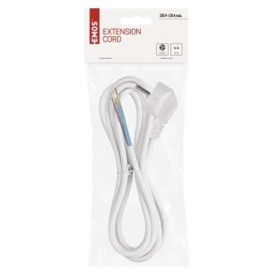 Захранващ кабел за техника 3 м / 3x1.0 мм² бял EMOS