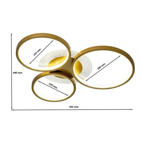 Плафон Пръстени DREAM LIGHTS ➤ топ цена ➤ dshome.bg