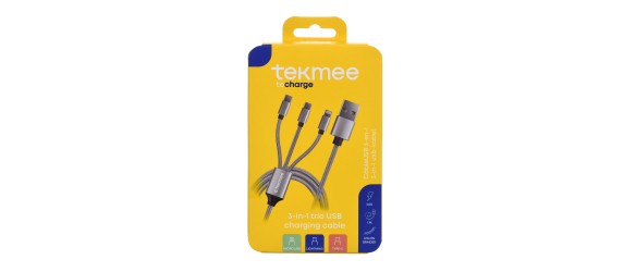 USB кабел 3в1 Fast Charge TEKMEE