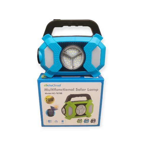 Акумулаторен фенер HC-7678B Solar ➤ топ цена ➤ dshome.bg