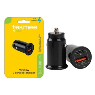 Зарядно за телефон за кола 20 W PD+QC TEKMEE