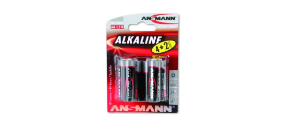 Алкални батерии AA LR6 4+2 бр. ANSMANN