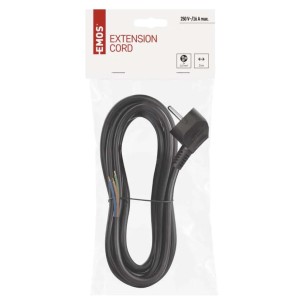 Захранващ кабел за техника 3 м / 3x1.5 мм² черен EMOS