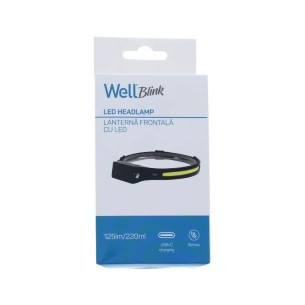 Челник 125 lm / 220 lm USB-C Well Blink 2