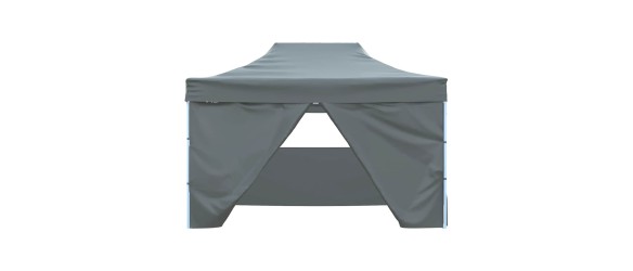 Сгъваема парти шатра с 4 странични стени 3x4 м антрацит ➤ топ цена ➤ dshome.bg