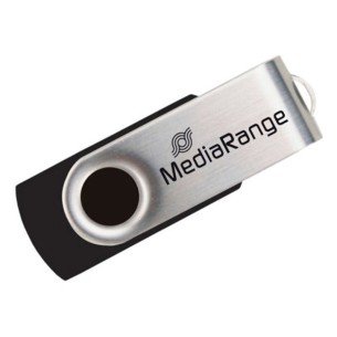 Флаш памет USB 2.0 16 GB черно/сребристо MediaRange ➤ топ цена ➤ dshome.bg 2