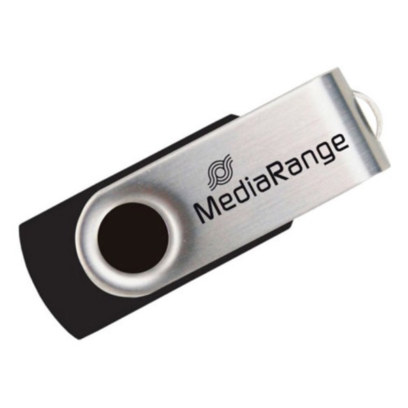 Флаш памет USB 2.0 16 GB черно/сребристо MediaRange ➤ топ цена ➤ dshome.bg