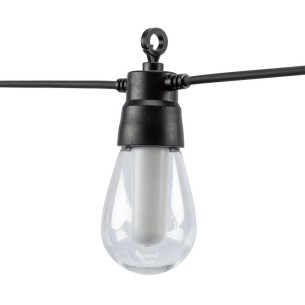 Соларна LED верига с 10 лампи и дистанционно 8 м RGB+W FIESTA VIVALUX 2