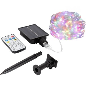 Соларна LED верига с дистанционно 10 м RGB MULTI VIVALUX