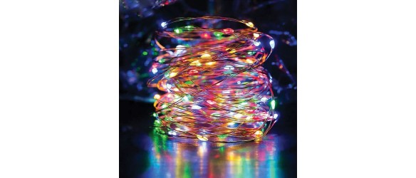 Соларна LED верига с дистанционно 10 м RGB MULTI VIVALUX