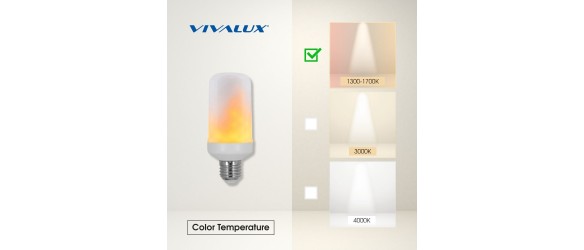 LED лампа с пламтящ ефект PLAM 6.5 W Е27 VIVALUX