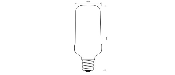 LED лампа с пламтящ ефект PLAM 6.5 W Е27 VIVALUX