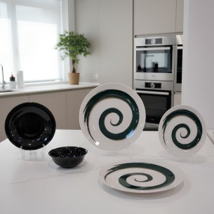 Порцеланов сервиз за хранене 24 части Спирала TOPRAKSAN 2