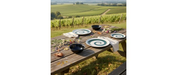 Порцеланов сервиз за хранене 24 части Спирала TOPRAKSAN